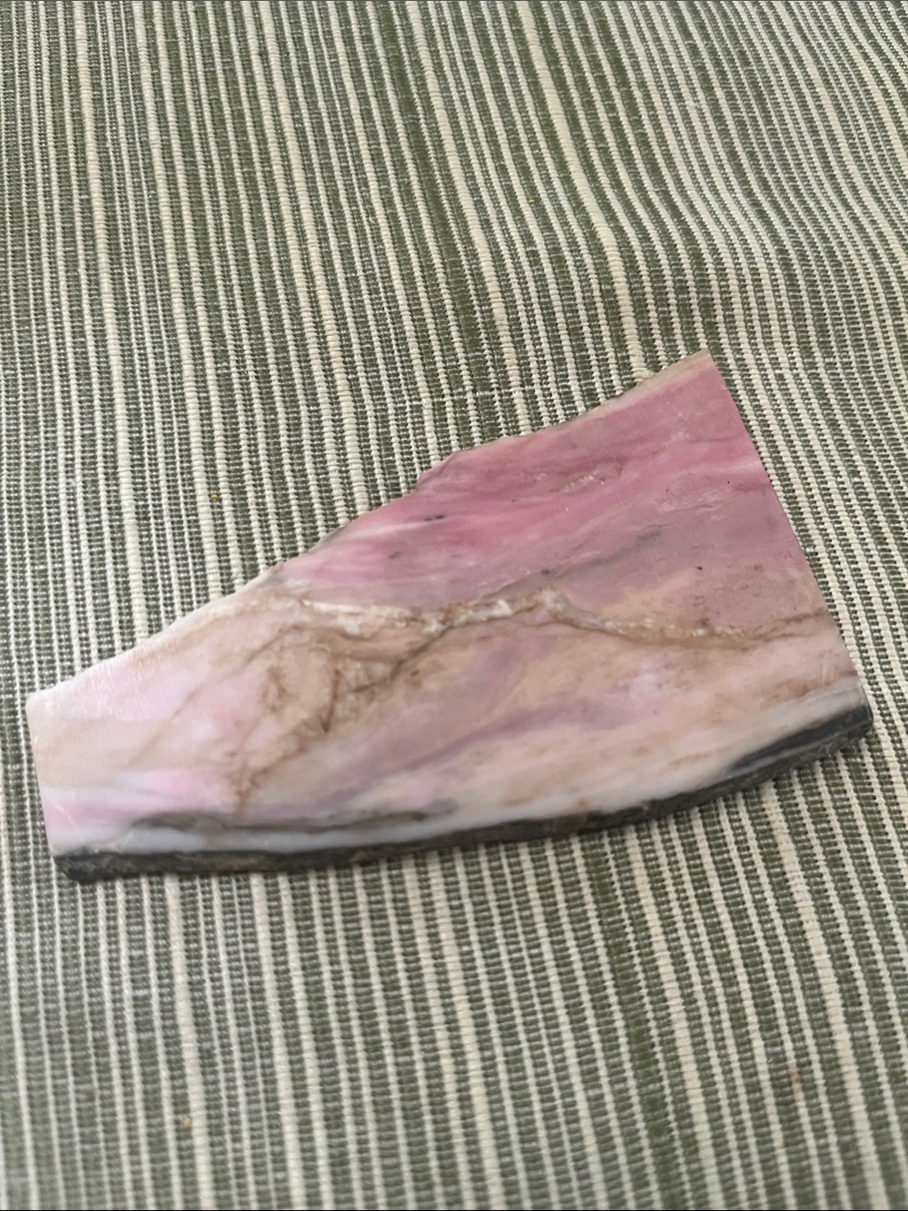 Pink Stone Slab Small Rhodonite?